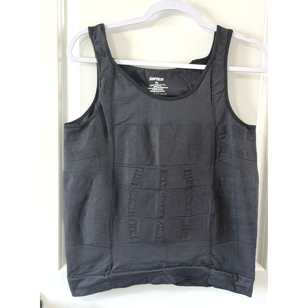 SHAPERLUV™ Men’s Compression TANK 2.0 Gray Size XXL
